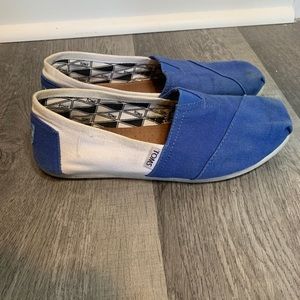 TOMS Shoes Blue/White